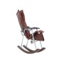 Кресло-качалка складная Белтех, к/з коричневый Mebelimpex Металл Коричневый - 00000209 - 4