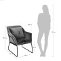 Дизайнерское кресло ALEX пудровый - 3