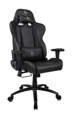 Геймерское кресло Arozzi Inizio Black PU - Grey logo
